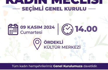 KADIN MECLİSİ GENEL KURUL ÇAĞRISI